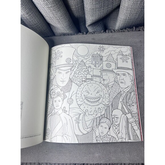 DOCTOR WHO BBC Coloring Book 45 Pictures To Color Plus Timeless Quotes To Read - Picture 6 of 10